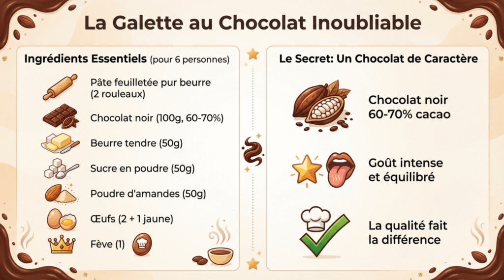 recette de la galette des rois au chocolat