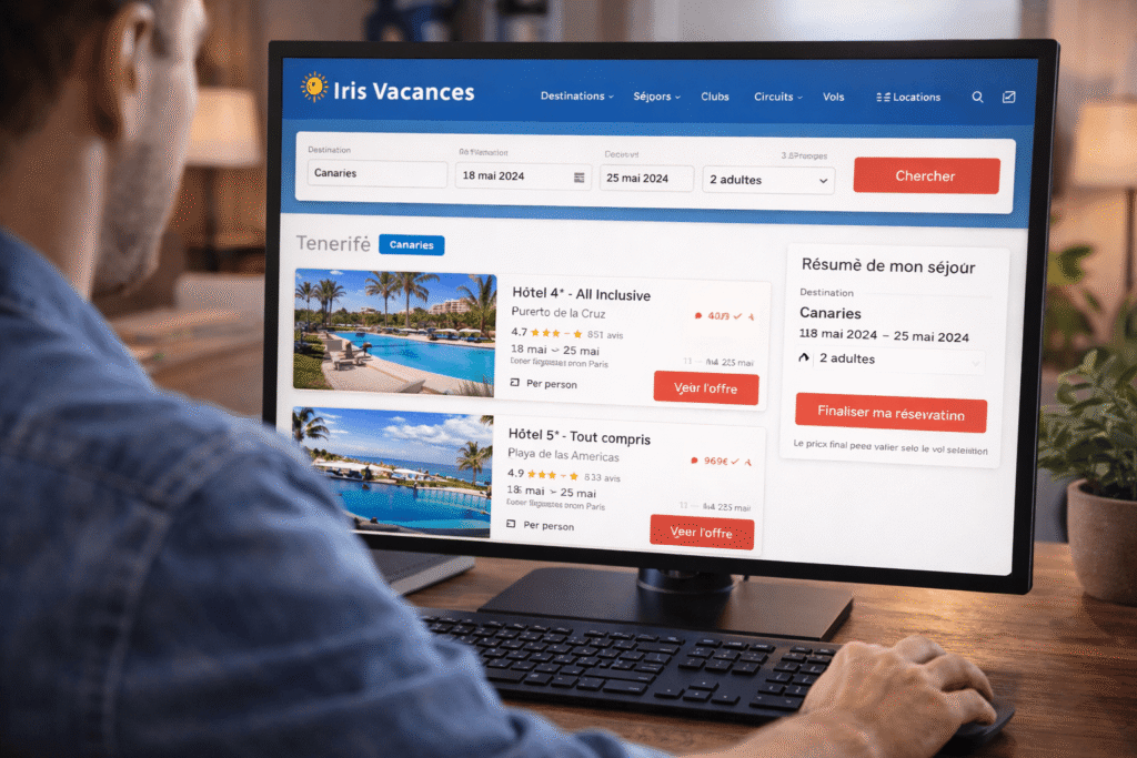 réserver ses vacances sur iris-vacances.fr