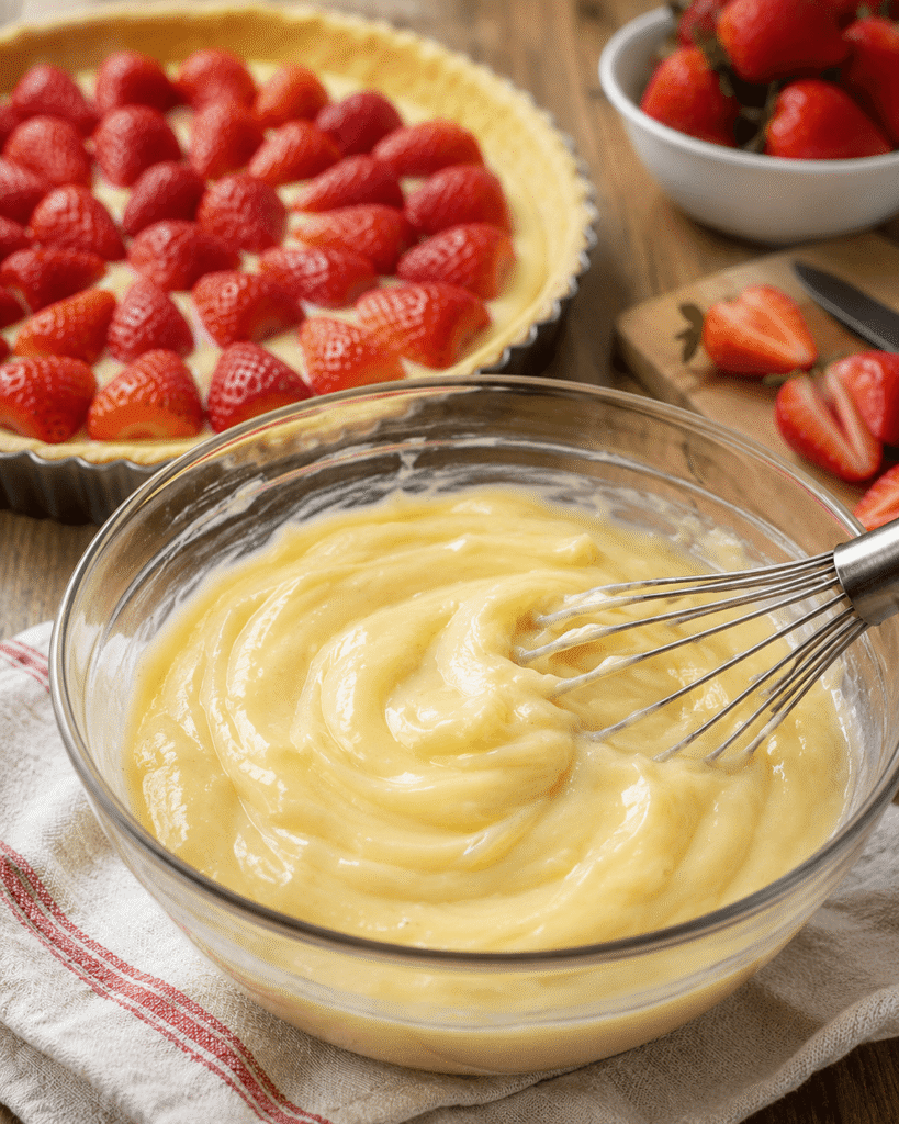 Recette crème pâtissière pour tarte aux fraises