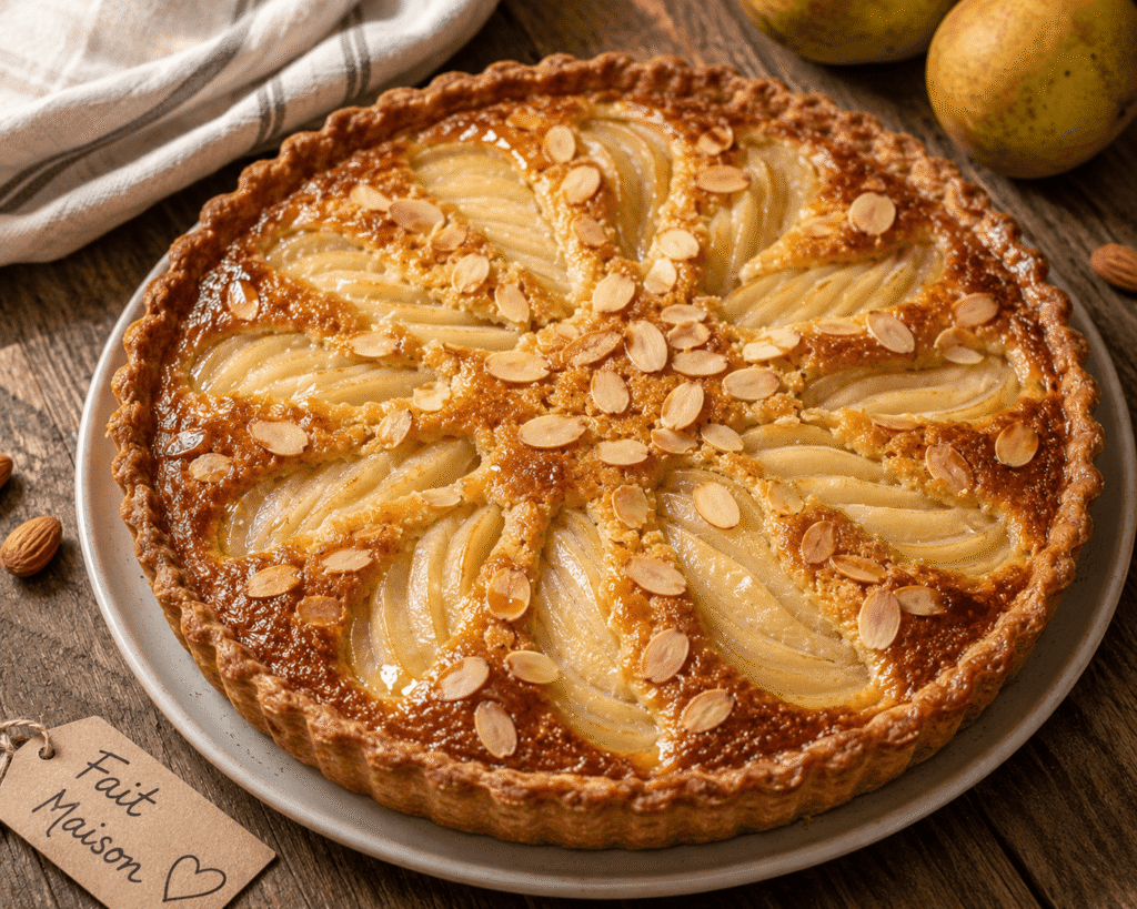 Tarte poire amandine