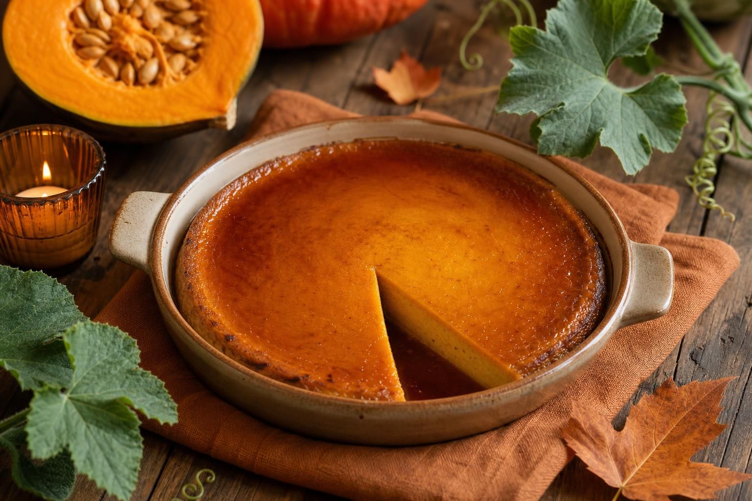découvrez notre recette maison facile et gourmande de flan au potiron, idéale pour régaler toute la famille avec une touche sucrée et automnale.