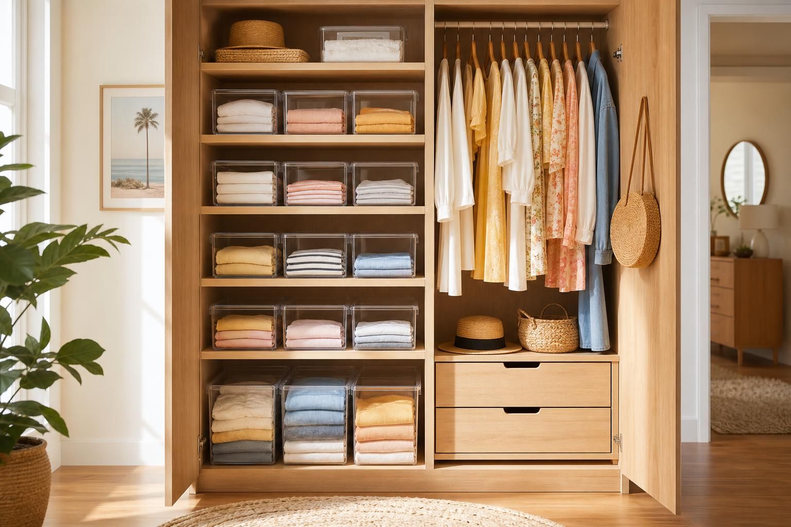 découvrez des astuces pratiques pour bien ranger ses vêtements d'été et optimiser l'espace dans votre garde-robe. gagnez de la place tout en conservant vos habits en parfait état.